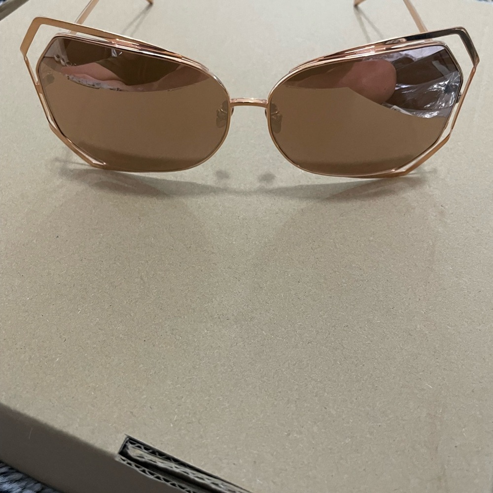 Linda Farrow - 695 C6 Oversized Sunglasses - Rose Gold - Linda Farrow Eyewear